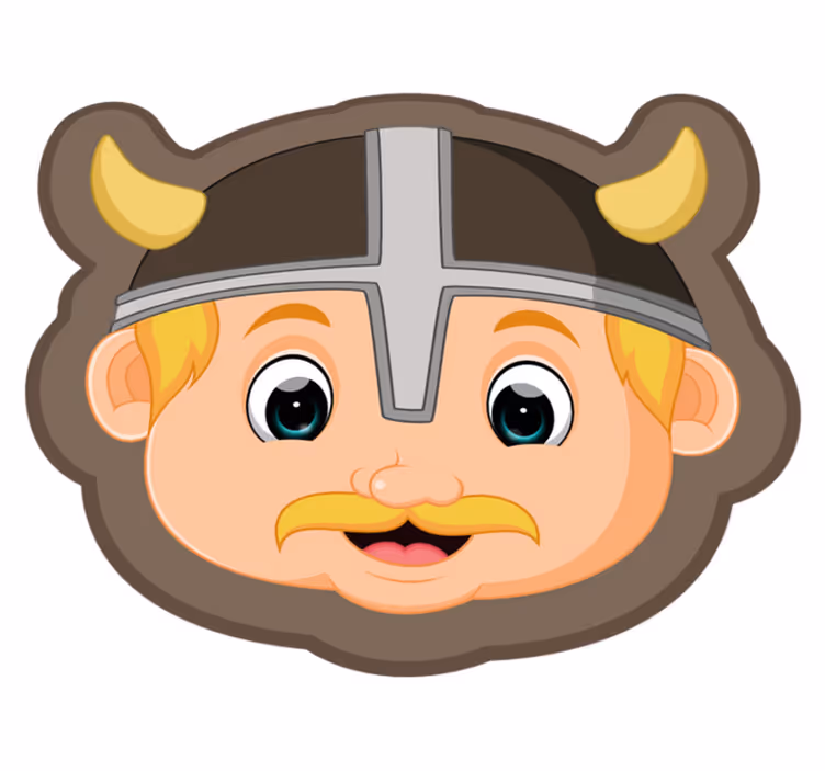 Vinil podovi djeca lik plavog vikinga - TenStickers
