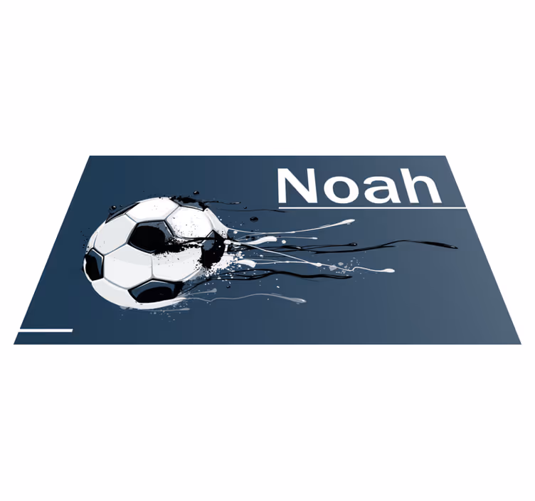 Cool djeca personalizirana nogometna vinil prostirka - TenStickers