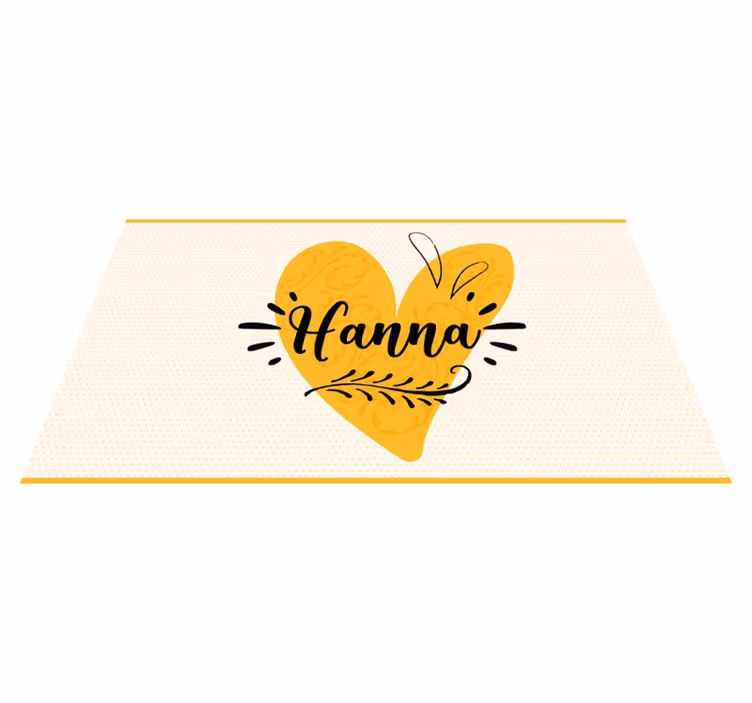 Vinil podovi tinejdžeri prilagođeno narančasto srce - TenStickers