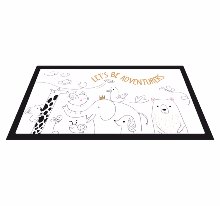 Vinil podovi rasadnici scena avanture sa životinjama - TenStickers