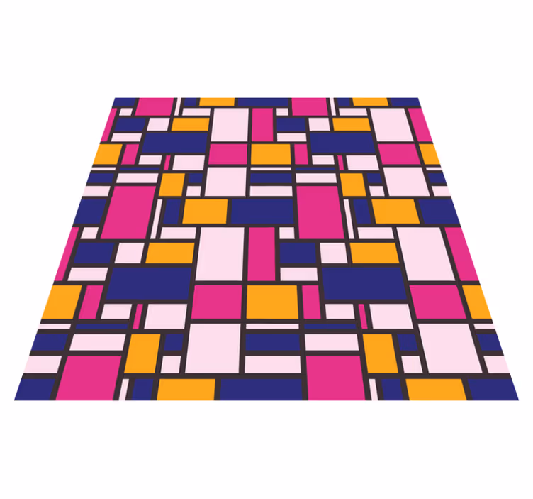 Vinil podovi geometrijski šareni blokovi - TenStickers