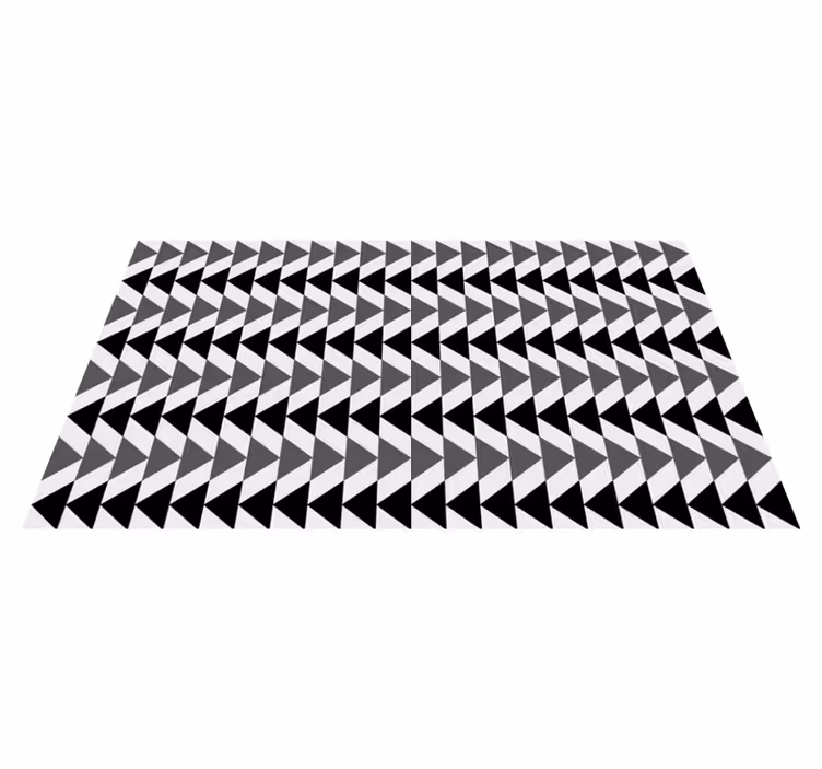 Vinil podovi geometrijski sivi trokutasti uzorak - TenStickers
