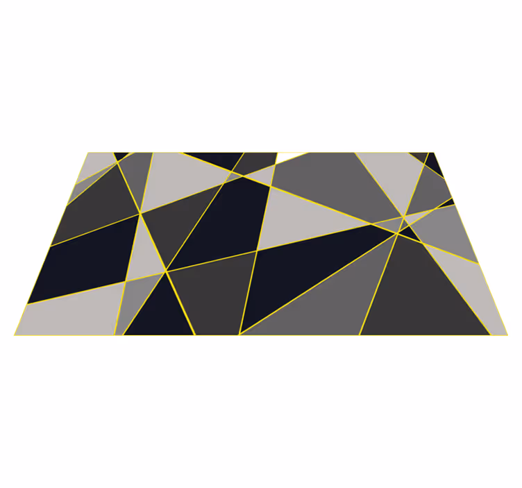 Vinil podovi geometrijski sive trokutaste linije - TenStickers