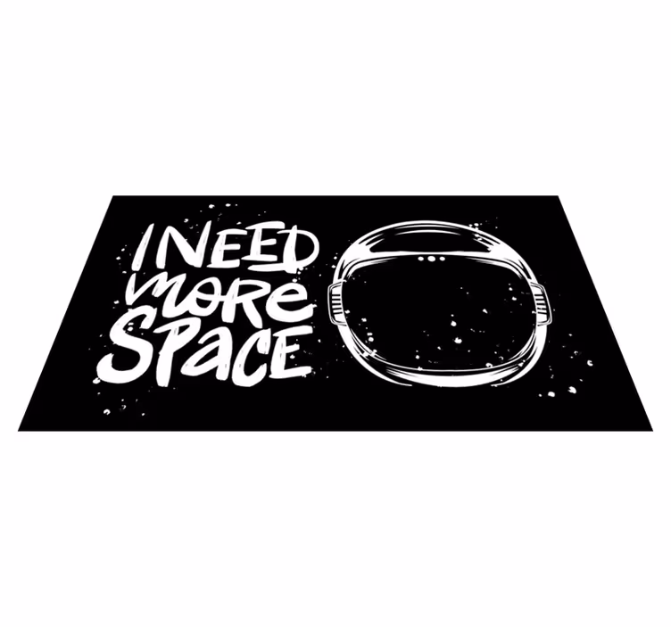 Vinilne prostirke s frazama trebam prostor - TenStickers