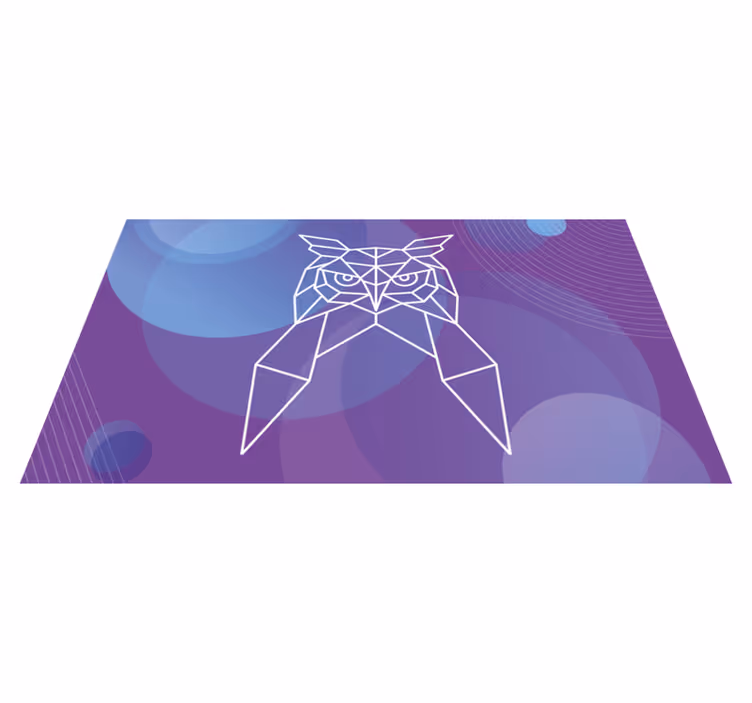 Vinil podovi životinja geometrijska umjetnost sove - TenStickers