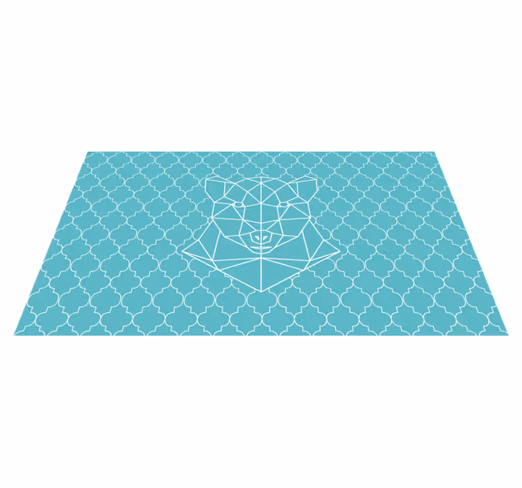Vinil podovi životinja geometrijski dizajn medvjeda - TenStickers