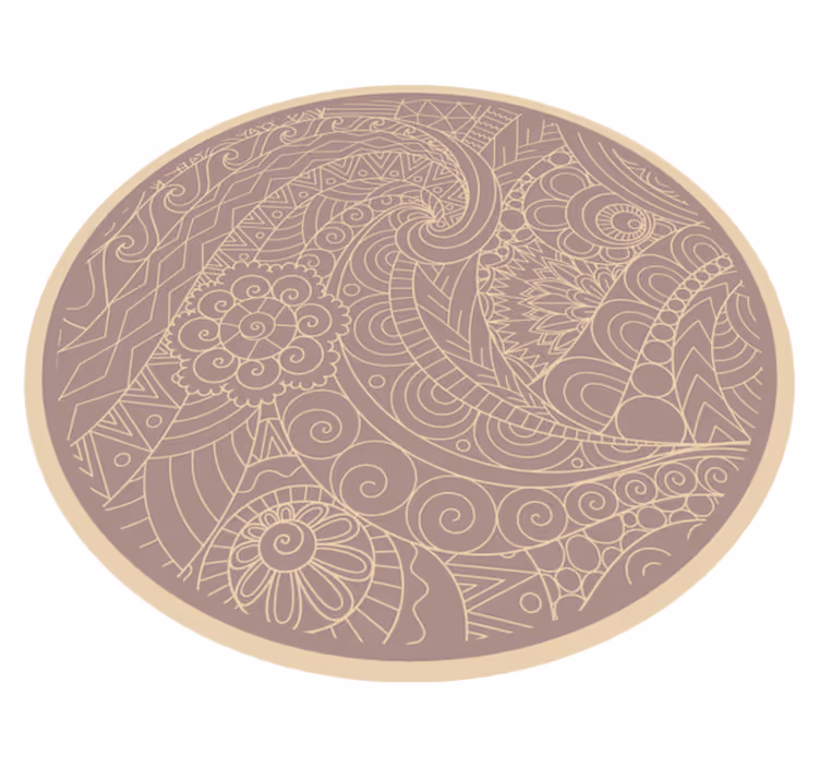 Vinil podovi mandala zamršeni kružni motiv - TenStickers