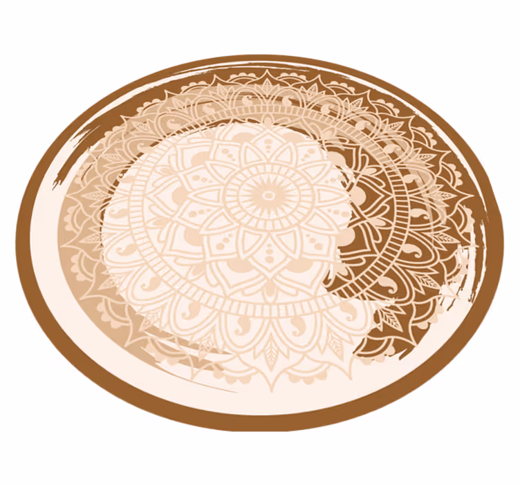 Vinil podovi mandala graciozan bež motiv - TenStickers