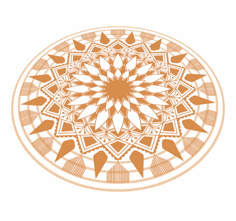 Vinil podovi mandala složeni geometrijski raspored - TenStickers