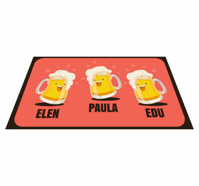 Vinil podovi ulazni hodnik prilagođene krigle za pivo - TenStickers