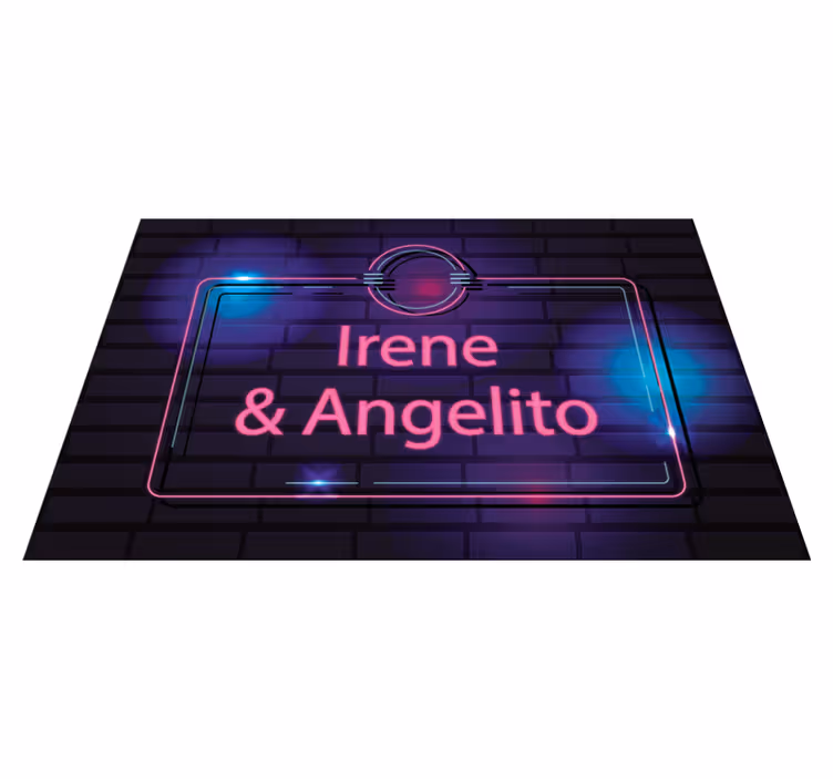 Vinil podovi tinejdžeri neonska imena za parove - TenStickers