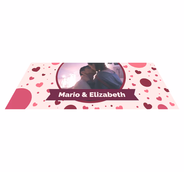 Vinil podovi spavaća soba personalizirana ljubavna slika - TenStickers