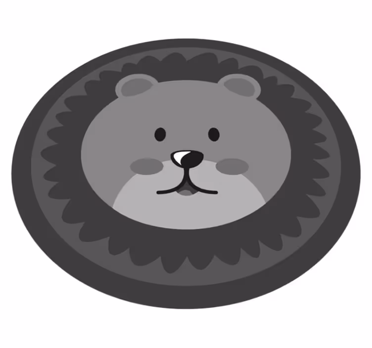 Vinil podovi rasadnici slatko lavlje lice - TenStickers