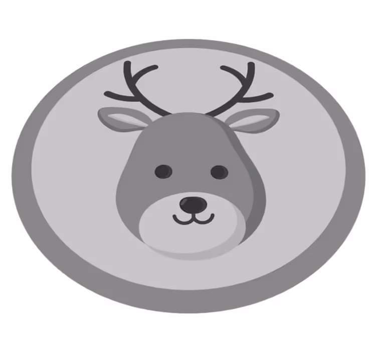 Nordijski sivi jelen beba za igranje - TenStickers