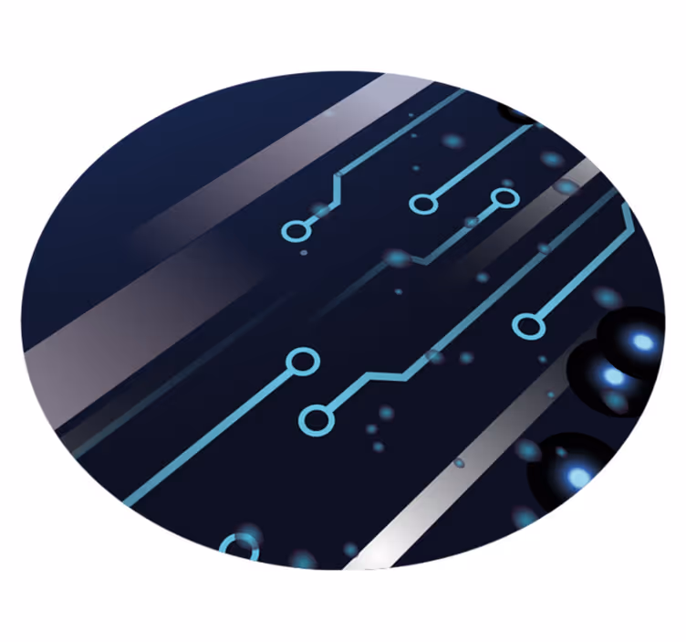 Blue space digitalni moderni tepih - TenStickers