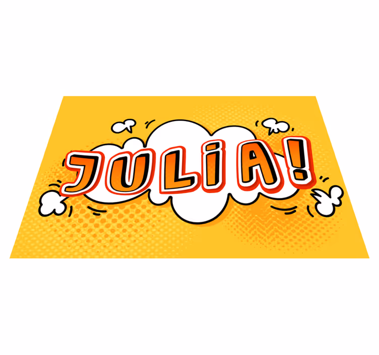Superherojski strip učinak personalizirana prostirka - TenStickers