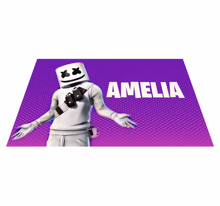 Vinil podovi tinejdžeri dj figura s imenom - TenStickers