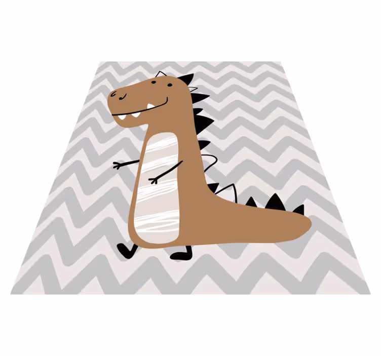 Drugi vinil podovi smeđi mladunče t-rexa - TenStickers