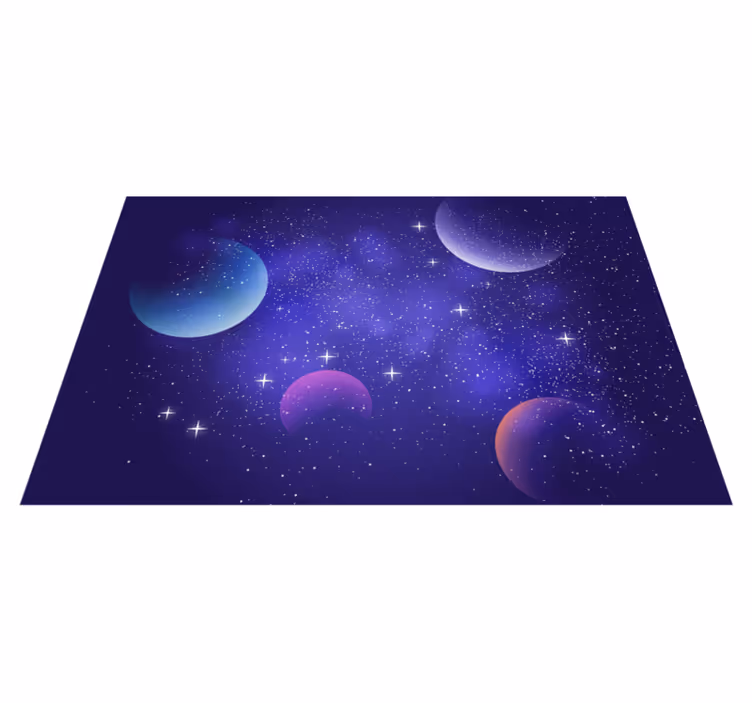 Vinil podovi zvijezde kozmička svemirska scena - TenStickers
