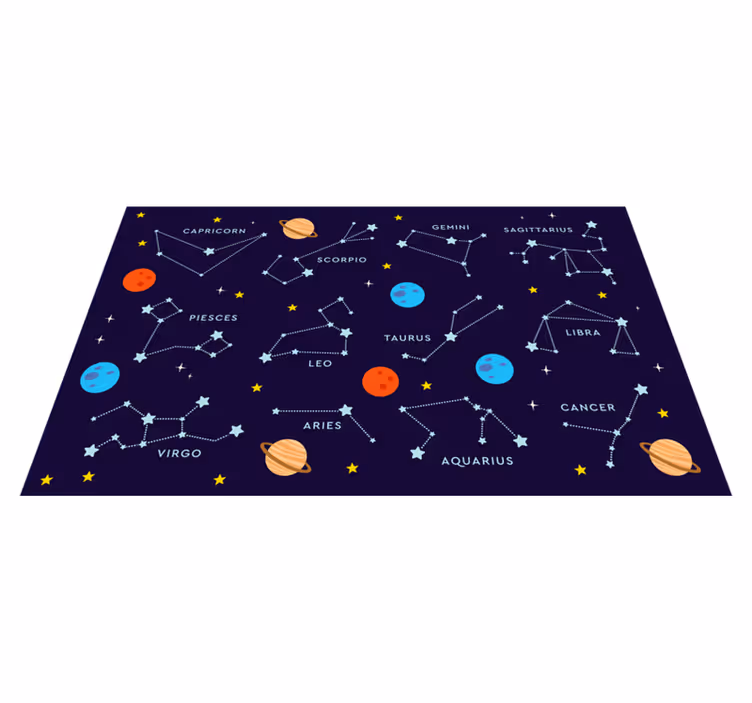 Drugi vinil podovi nebeski zodijak - TenStickers