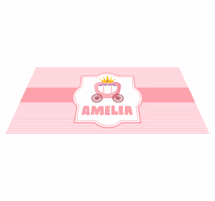 Drugi vinil podovi kočija za princeze po narudžbi - TenStickers