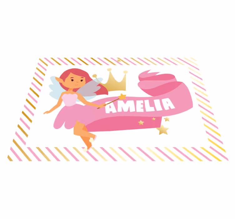 Drugi vinil podovi vila princeza po narudžbi - TenStickers