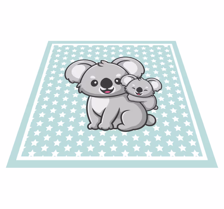 Majka koala s prostirkom dječje životinje - TenStickers