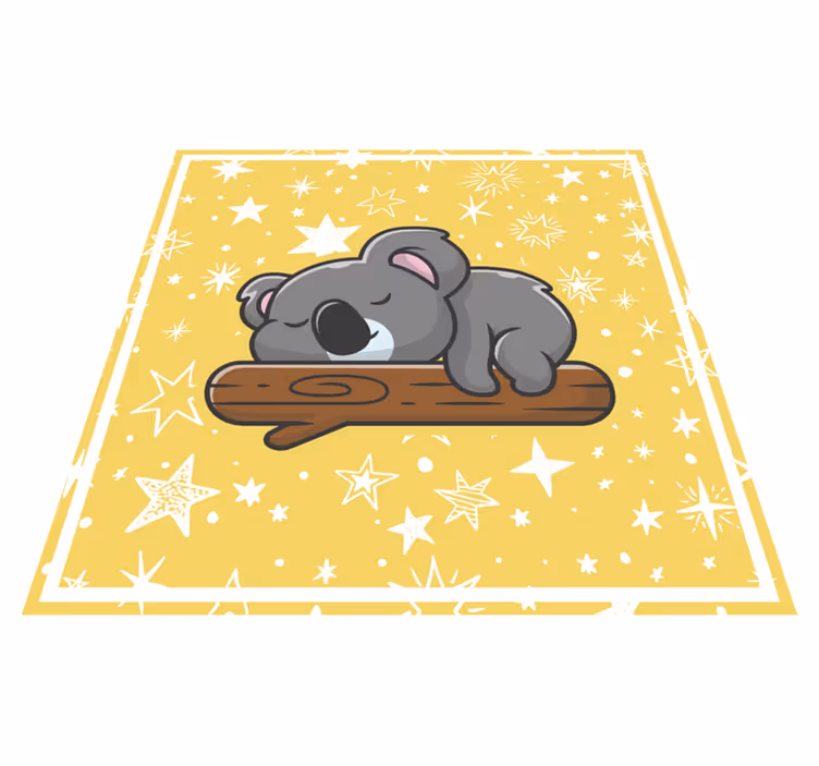 Uspavana koala na grani drveta životinjski tepih - TenStickers