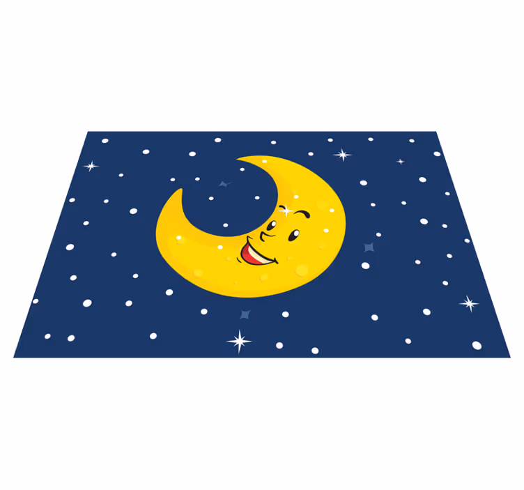 Vinil podovi rasadnici sretan mjesec se smiješi - TenStickers