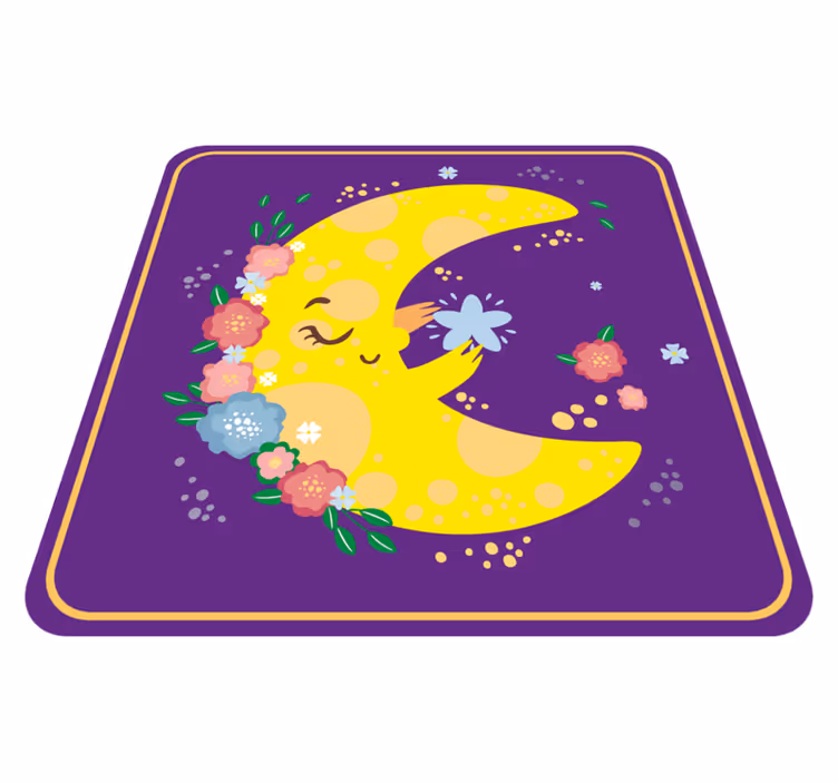 Vinil podovi zvijezde veseli mjesečev cvijet - TenStickers