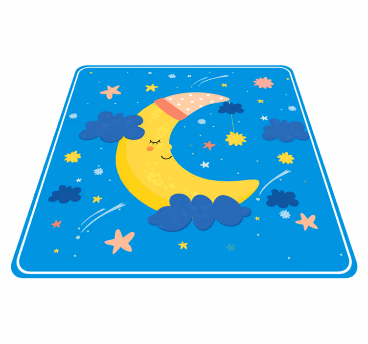 Vinil podovi zvijezde nasmijani mjesec - TenStickers