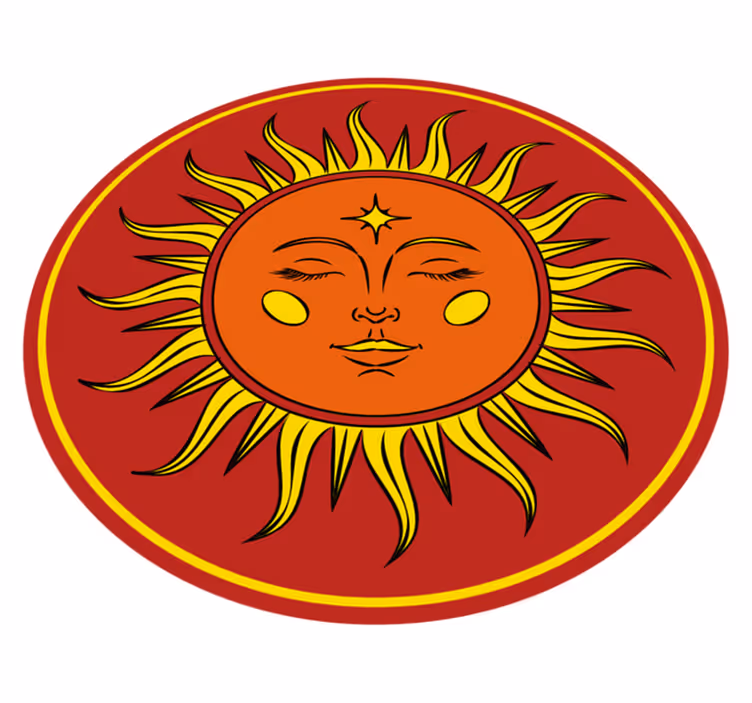 Vinil podovi priroda sunčano lice - TenStickers