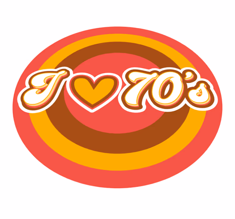 Vinil podovi berba retro simbol ljubavi - TenStickers