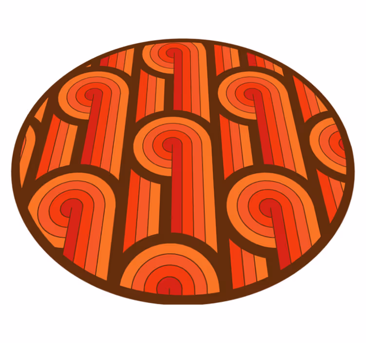 Vinil podovi kružni vintage okrugli motiv - TenStickers