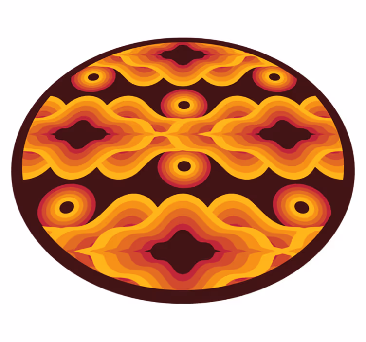 Vinil podovi mozaik vintage spiralni motiv - TenStickers