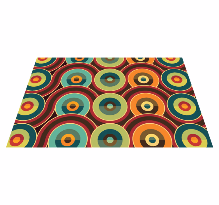 Vinil podovi geometrijski živopisni kružni motiv - TenStickers