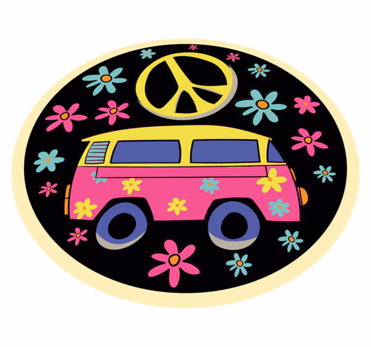 Drugi vinil podovi kombi s cvijećem - TenStickers