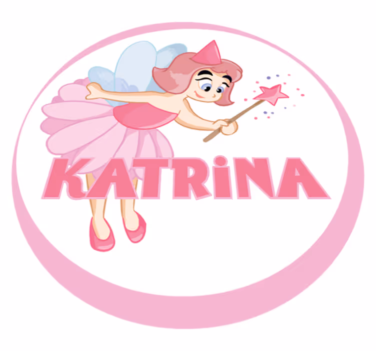 Vinil podovi s imenima tema baletne vile - TenStickers