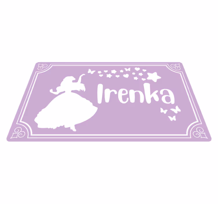 Drugi vinil podovi Čarobna princeza s imenom - TenStickers