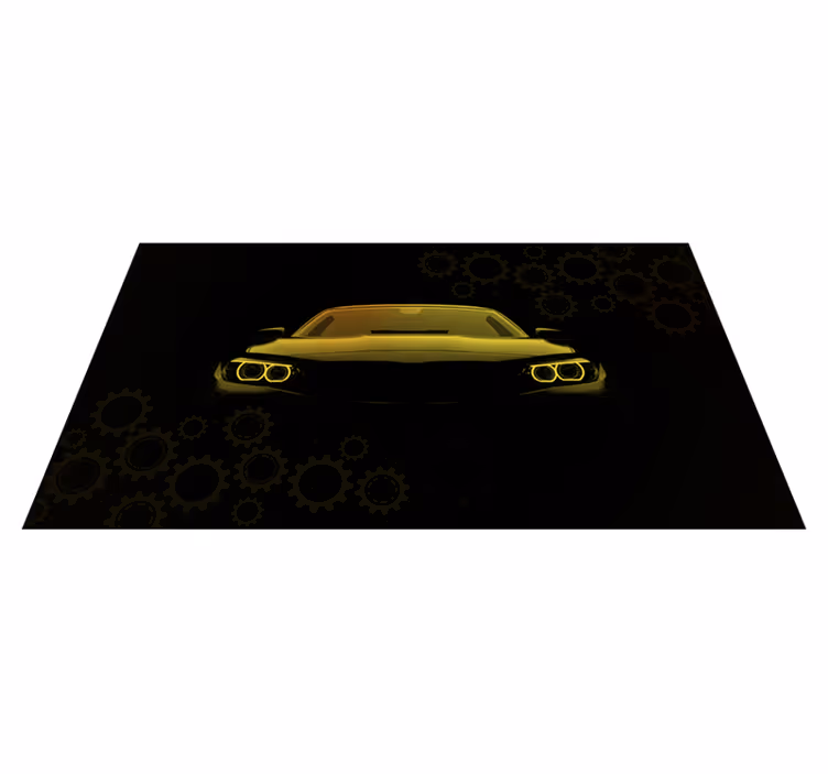 Vinil podovi tinejdžeri silueta sportskog automobila - TenStickers