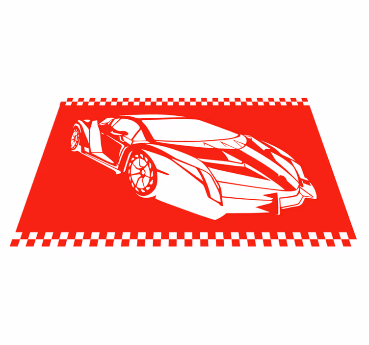 Vinil podovi tinejdžeri tema trkaćih automobila - TenStickers