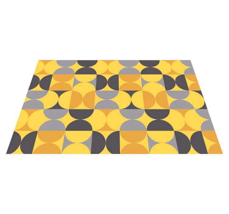 Vinil podovi geometrijski igra kružnog uzorka - TenStickers