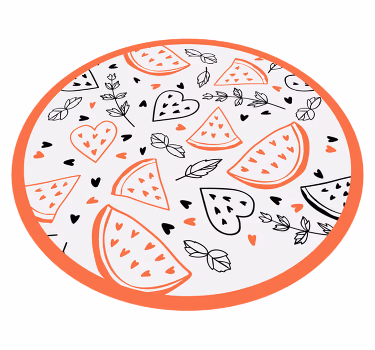 Drugi vinil podovi slatki uzorci srca - TenStickers