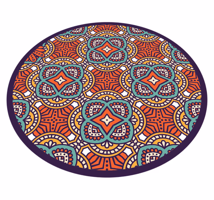 Vinil podovi mandala šarena geometrijska harmonija - TenStickers