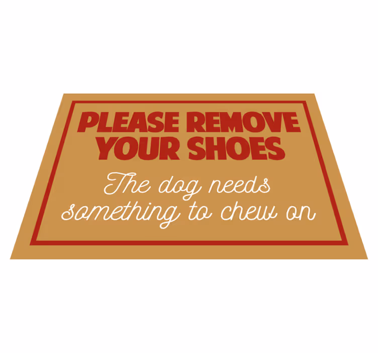 Izuj cipele sa modernog tepiha - TenStickers