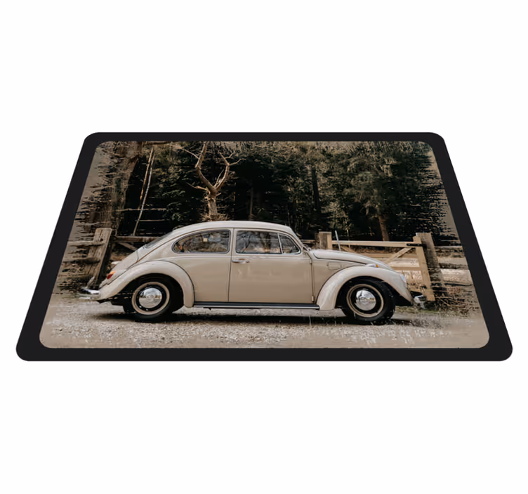 Vw beetle vintage vinil prostirka - TenStickers