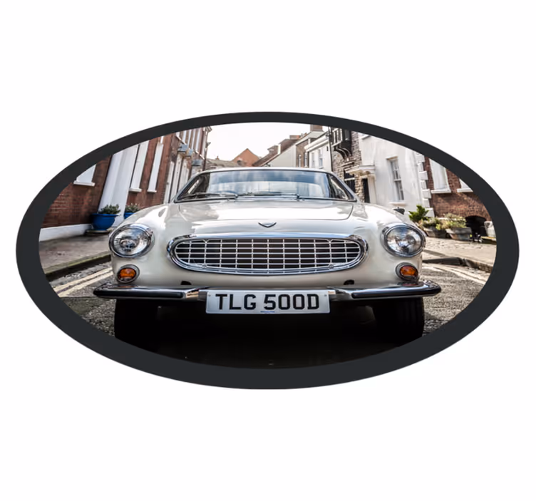 Vinil podovi berba prednji dio starodobnog automobila - TenStickers