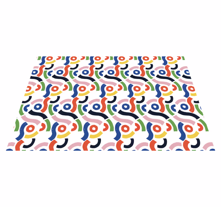 Vinil podovi mozaik živahni geometrijski oblici - TenStickers