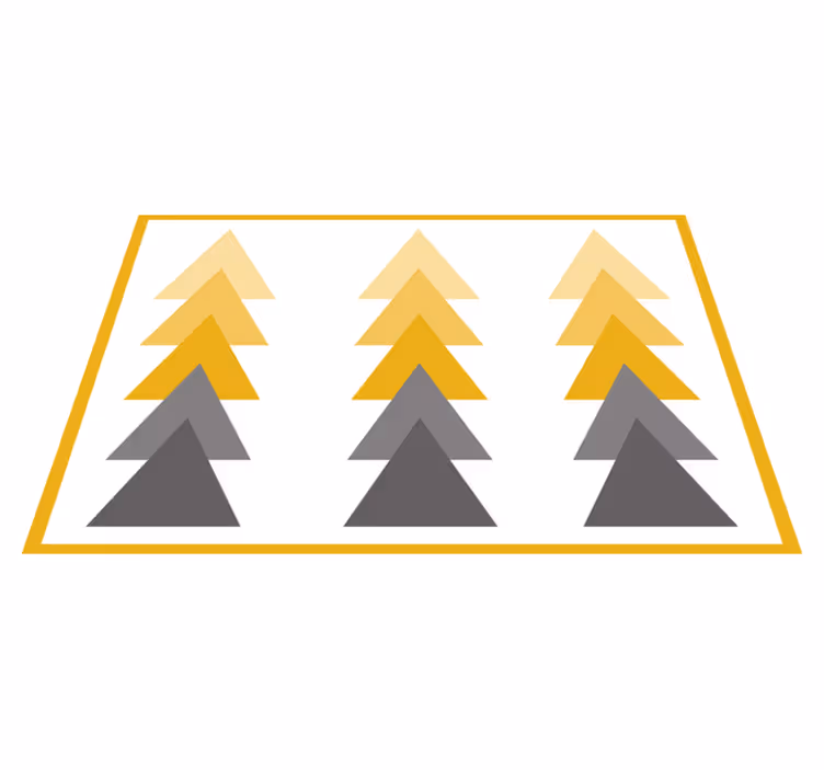 Vinil podovi geometrijski trokutasta kaskada boja - TenStickers