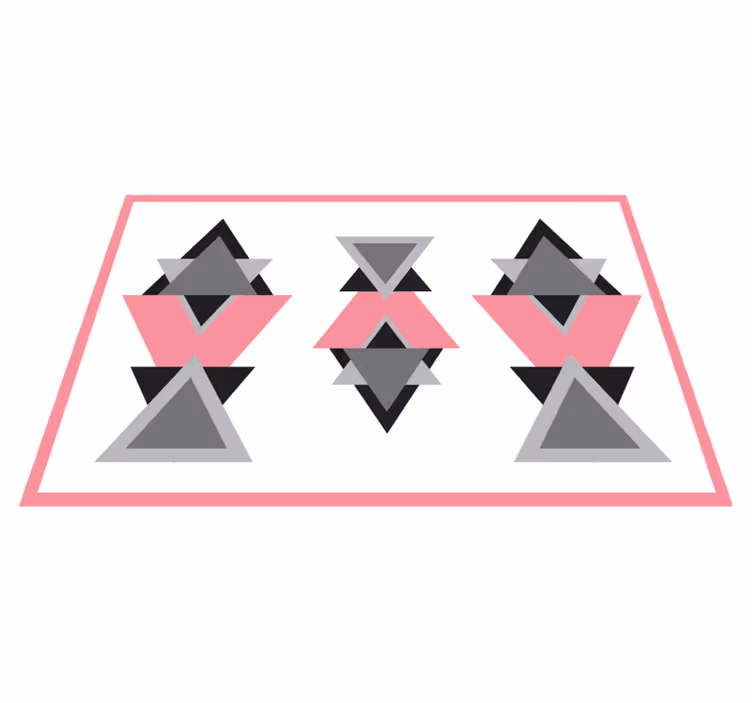 Vinil podovi geometrijski miješanje trokutastih oblika - TenStickers
